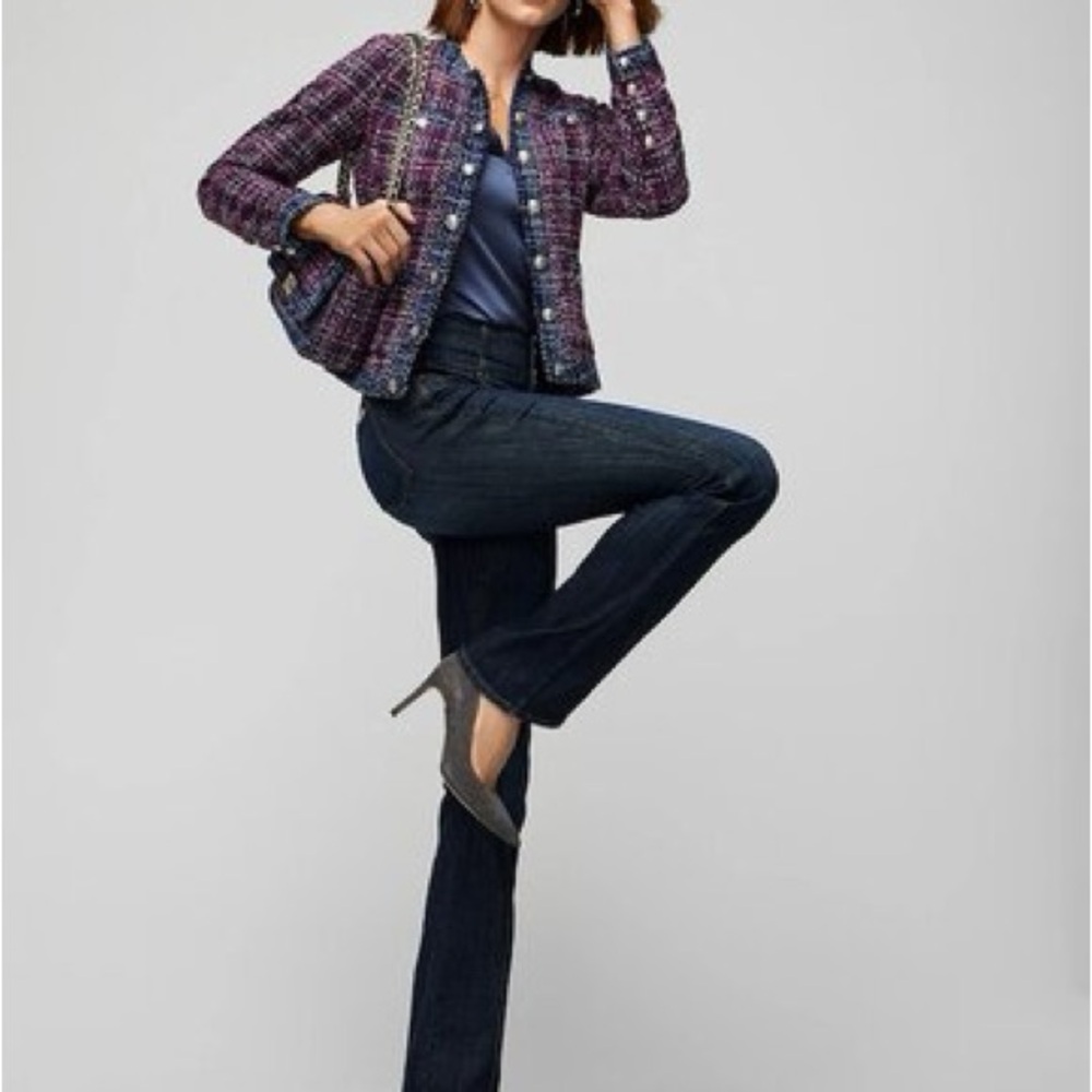 WHBM Tweed Stylist Jacket, Hollyhock, Size 4 - Picture 3 of 14